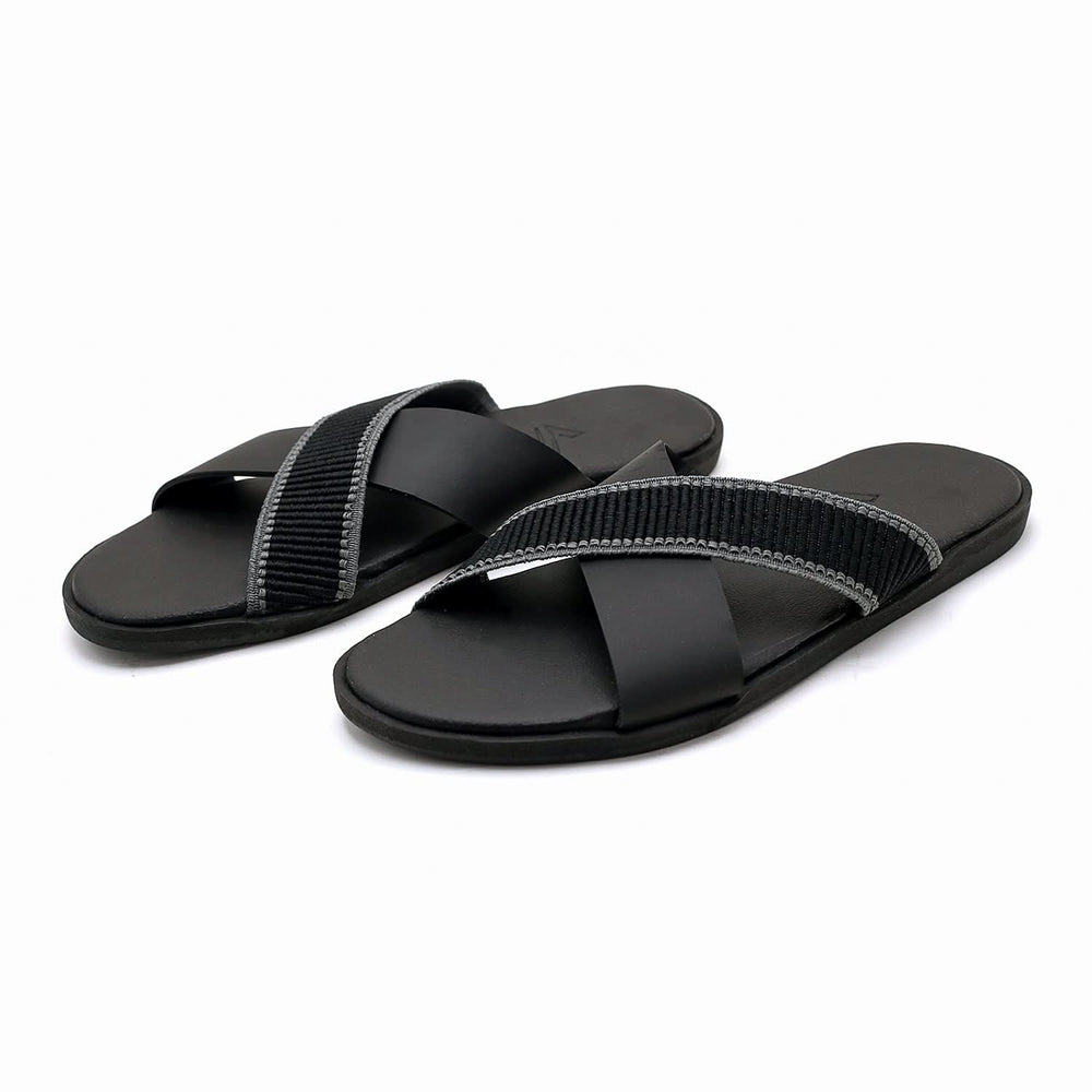 Men's Slippers - Black, Men's Slippers, Chase Value, Chase Value