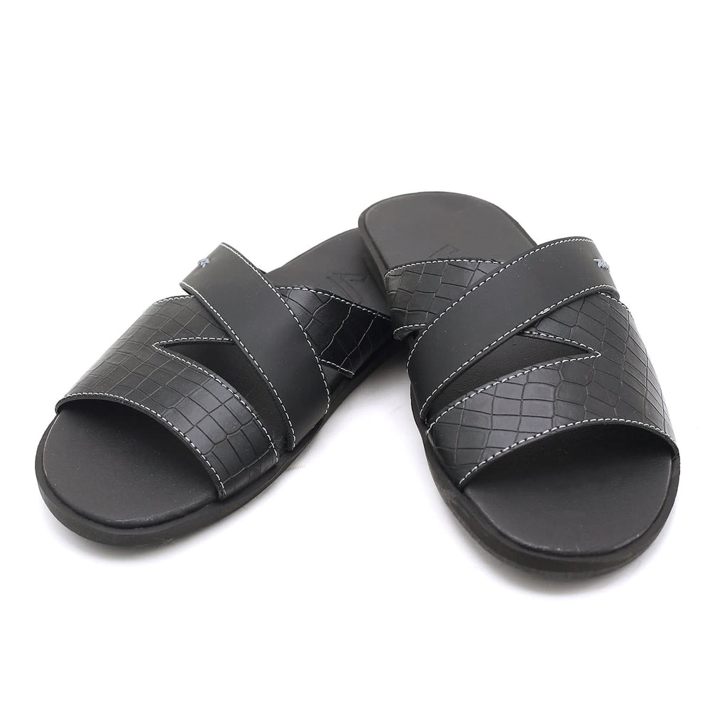 Men's Slippers - Black, Men's Slippers, Chase Value, Chase Value
