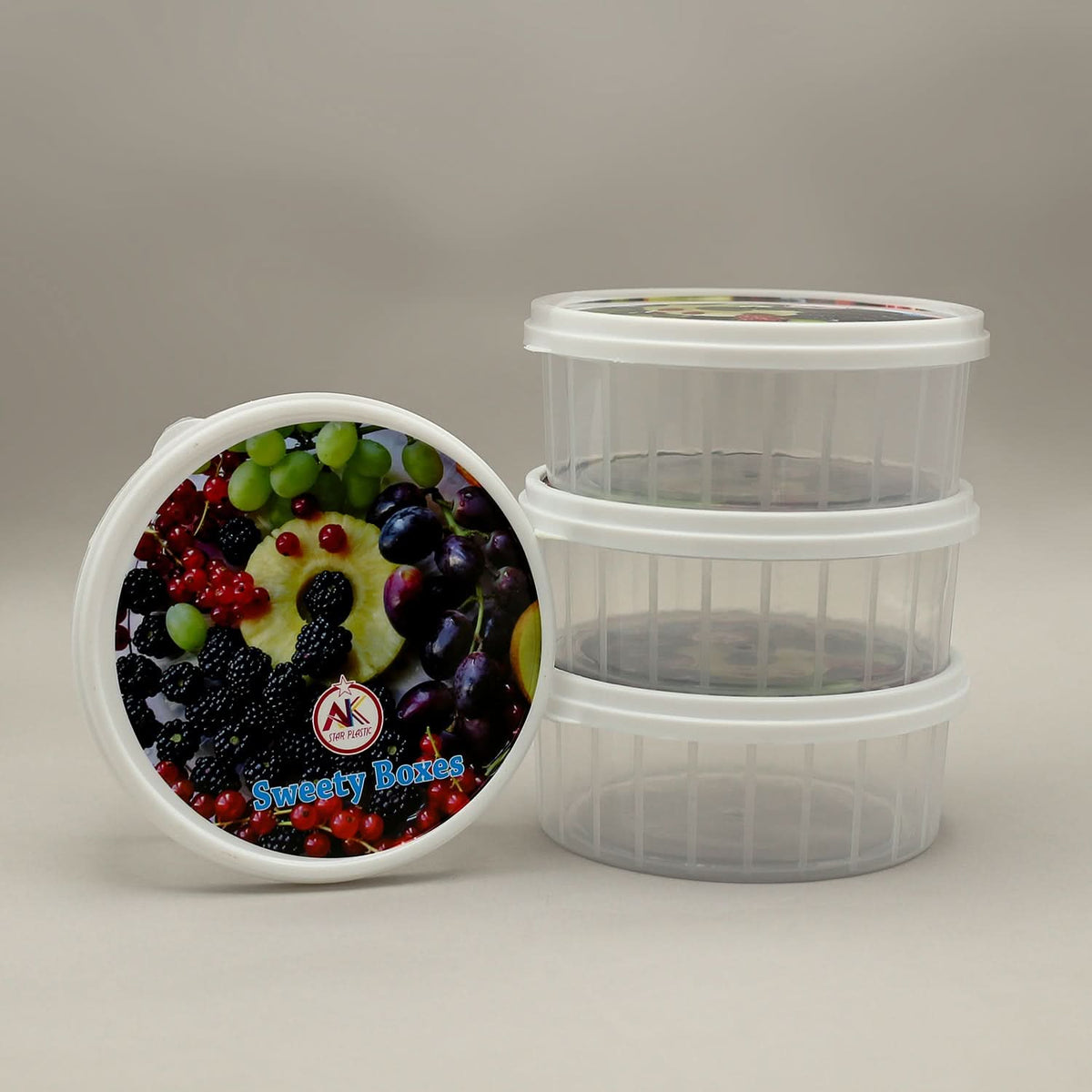 Sweety Box 4 Pcs  - White, Storage Boxes, Chase Value, Chase Value