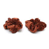 Scrunches For Girl Pack Of 2 - Brown, Girls Hair Accessories, Chase Value, Chase Value