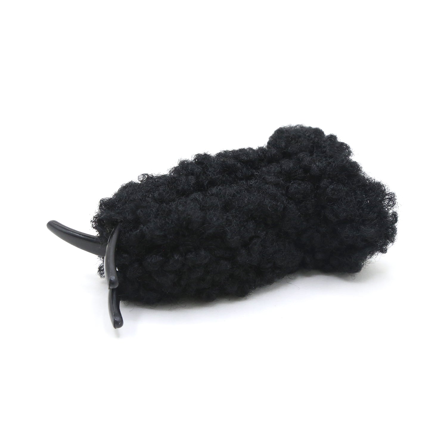 Fur Hair Catcher - Black, Girls Hair Accessories, Chase Value, Chase Value