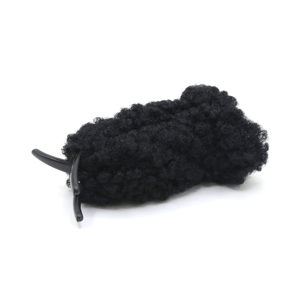 Fur Hair Catcher - Black, Girls Hair Accessories, Chase Value, Chase Value