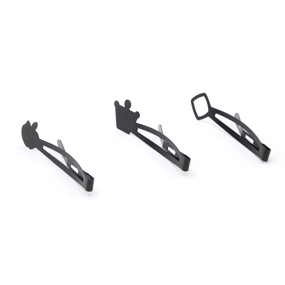 Hair Pins Pack of 3 - Black, Girls Hair Accessories, Chase Value, Chase Value