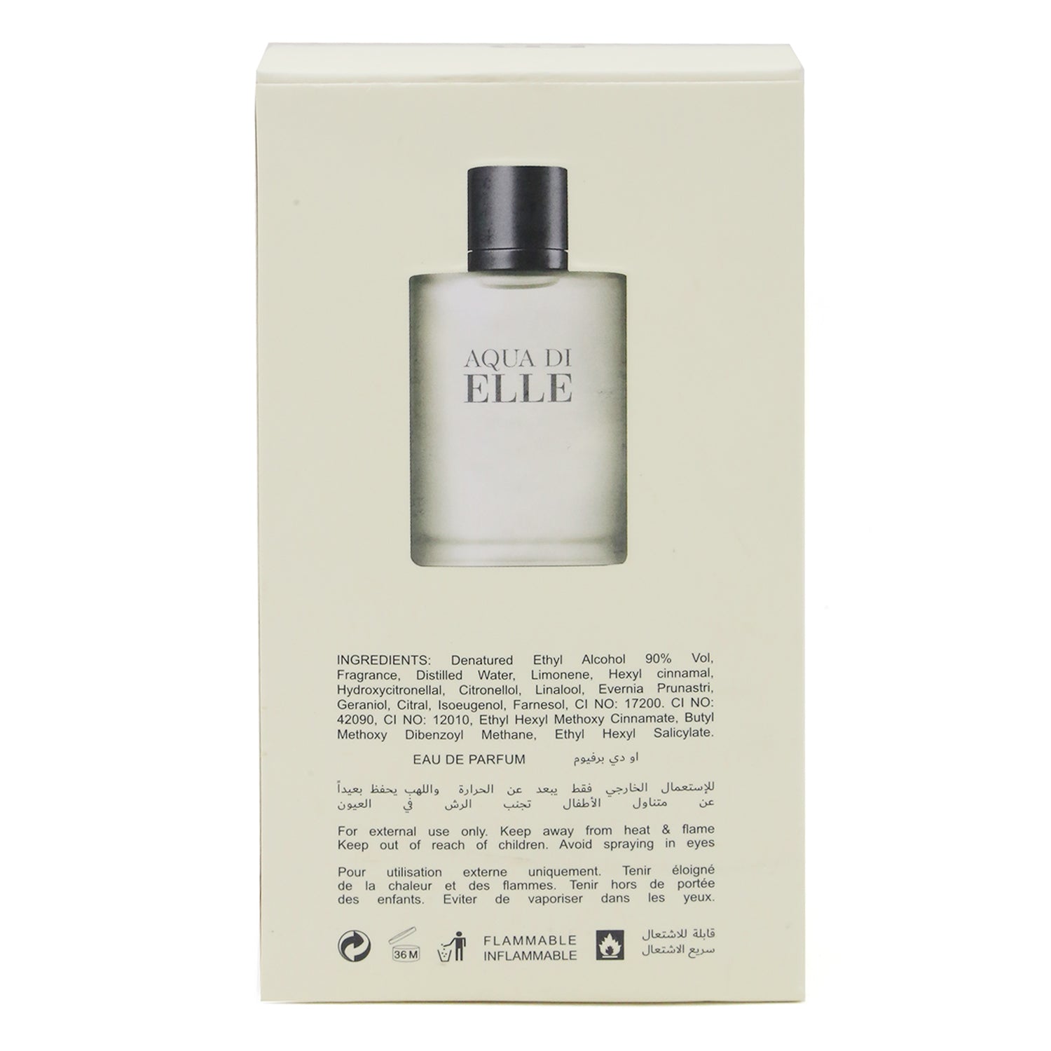Elle Black Perfume - Aqua DI Elle - 100ml, Men Perfumes, Elle, Chase Value