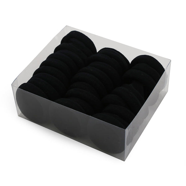 Hair Pony Box Pack of 30 - Black