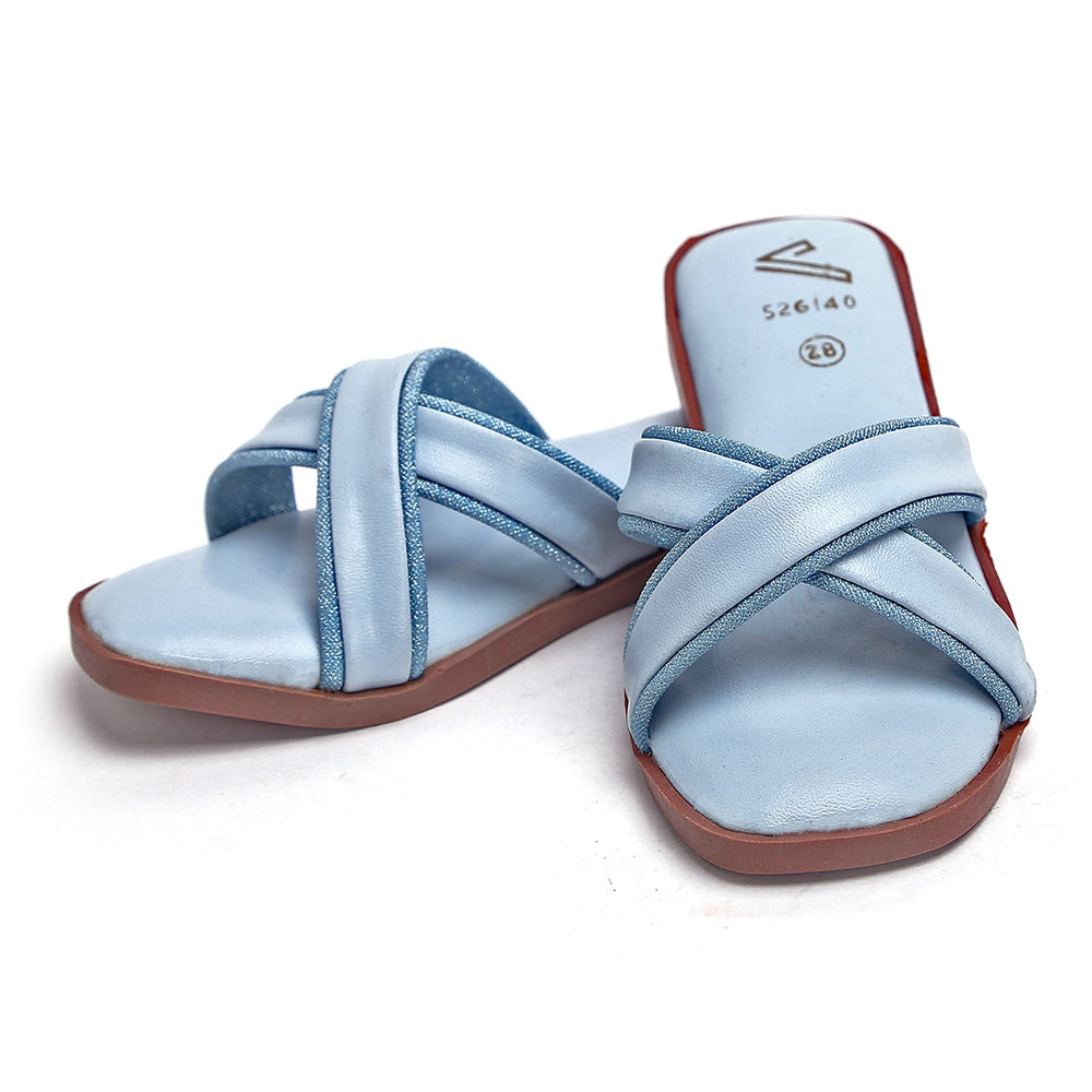 Girls Slippers - Sky Blue, Girls Slippers, Chase Value, Chase Value