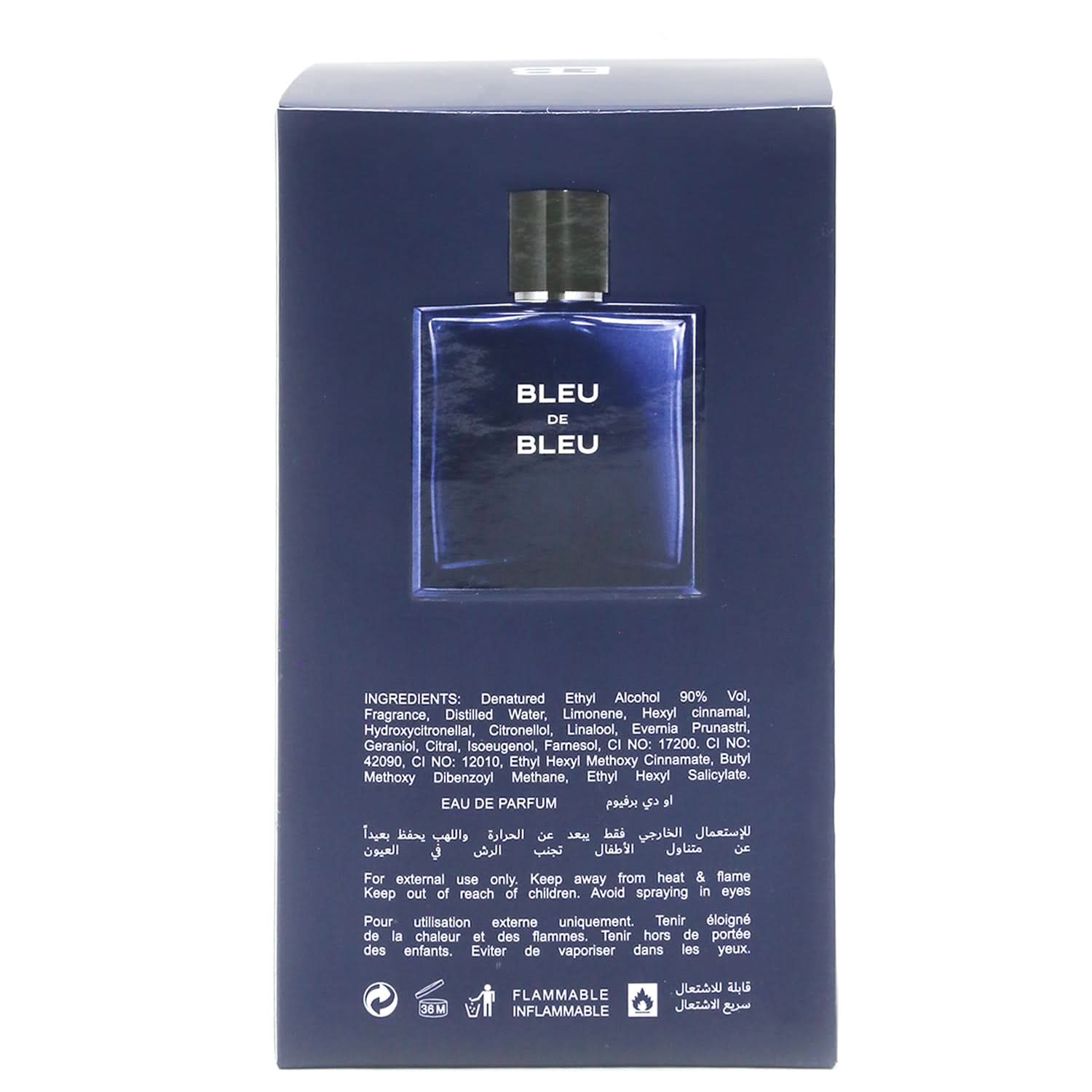 Elle Black Perfume - Blue De Blue - 100ml, Men Perfumes, Elle, Chase Value