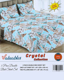 Valuable Crystal Collection 3 Piece Double Bedsheet 90X96", Double Size Bed Sheet, Chase Value, Chase Value