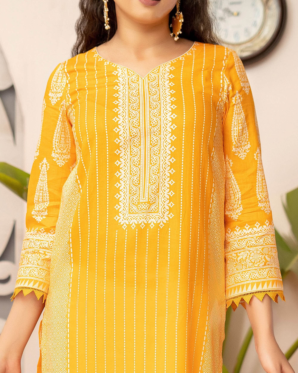 DAMAN Cambric Printed Suit 3PCS By Vs Textile-606, Women, 3Pcs Shalwar Suit, Chase Value, Chase Value