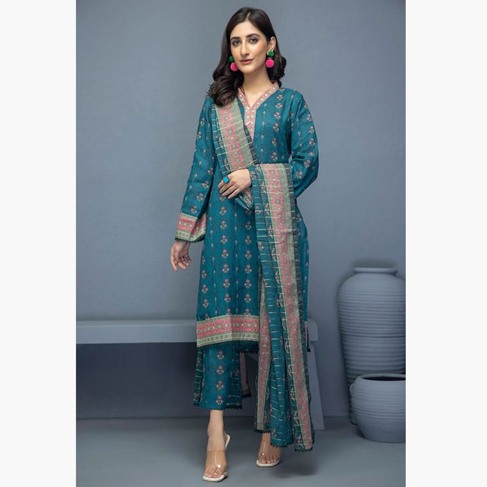 Identic Separates Mushk Lawn Unstitched 3Pcs Suit - 5, Women, 3Pcs Shalwar Suit, Regalia Textiles, Chase Value