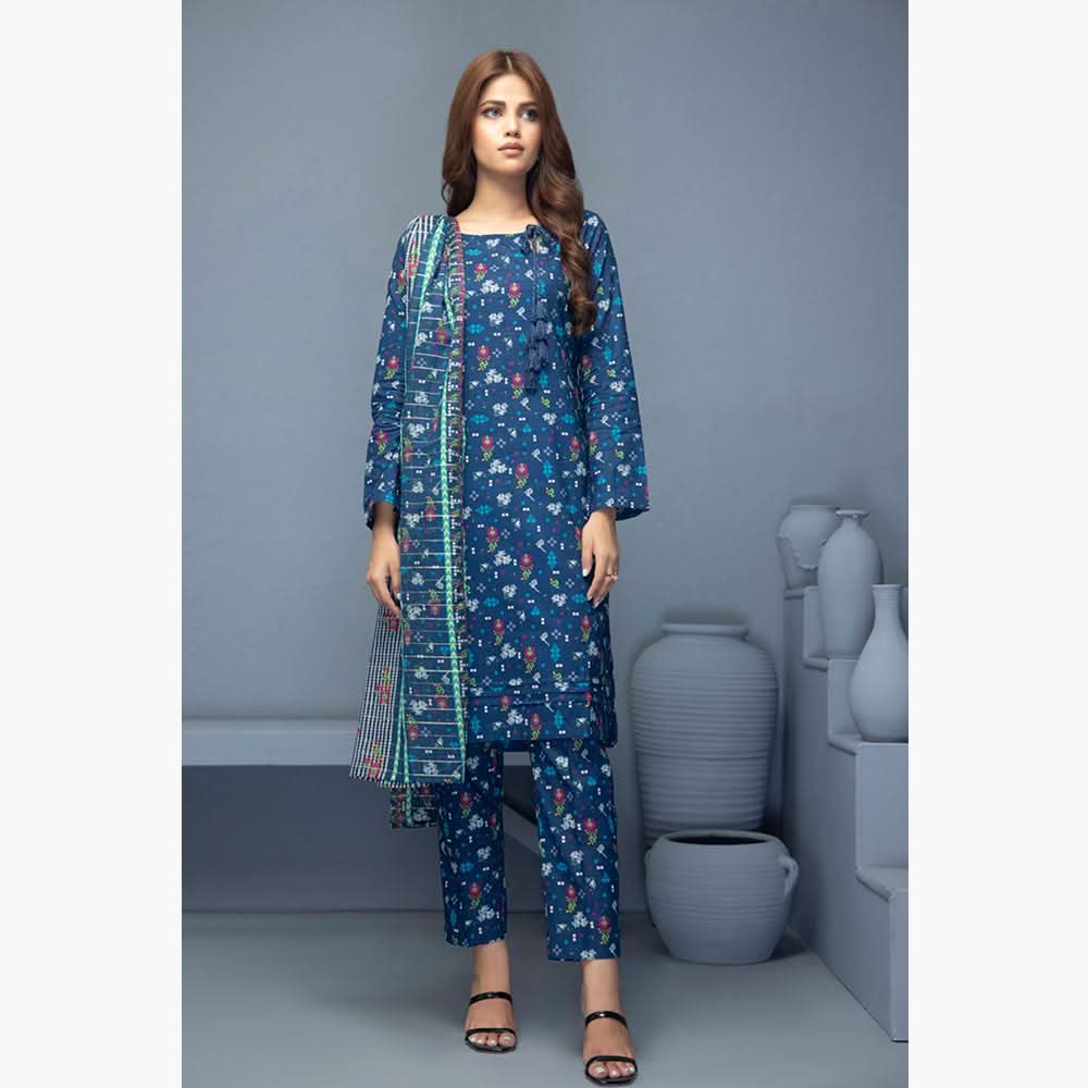 Identic Separates Mushk Lawn Unstitched 3Pcs Suit - 6, Women, 3Pcs Shalwar Suit, Regalia Textiles, Chase Value