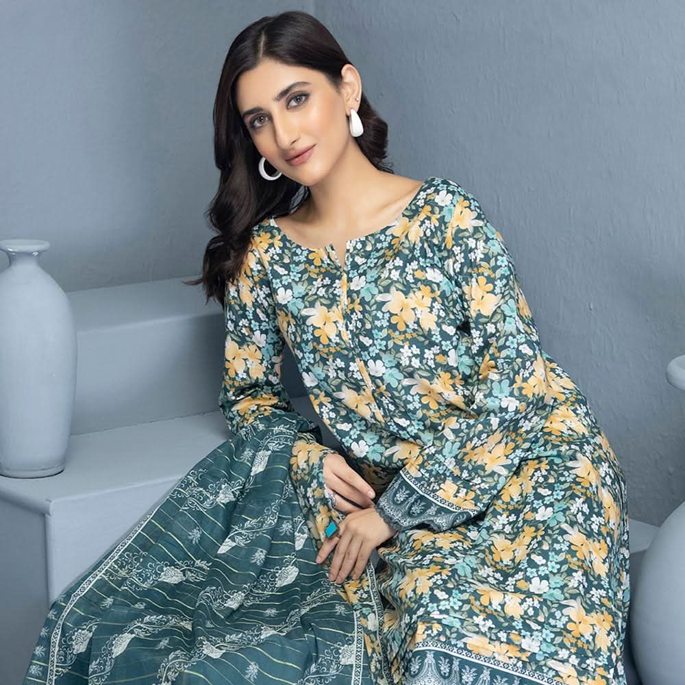 Identic Separates Mushk Lawn Unstitched 3Pcs Suit - 7, Women, 3Pcs Shalwar Suit, Regalia Textiles, Chase Value
