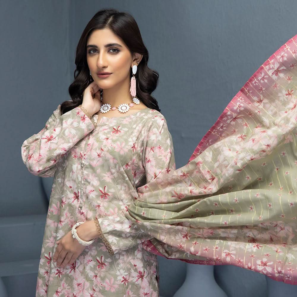 Identic Separates Mushk Lawn Unstitched 3Pcs Suit - 1, Women, 3Pcs Shalwar Suit, Regalia Textiles, Chase Value