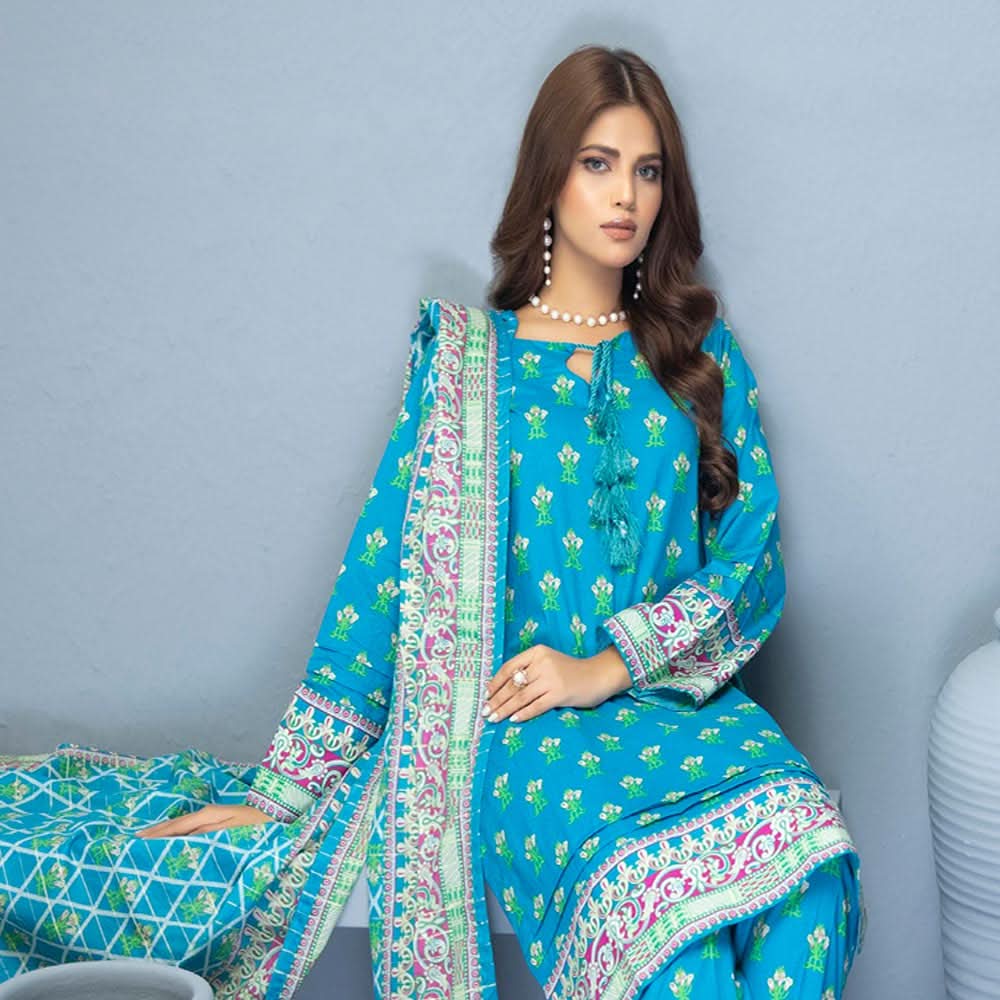 Identic Separates Mushk Lawn Unstitched 3Pcs Suit - 10, Women, 3Pcs Shalwar Suit, Regalia Textiles, Chase Value