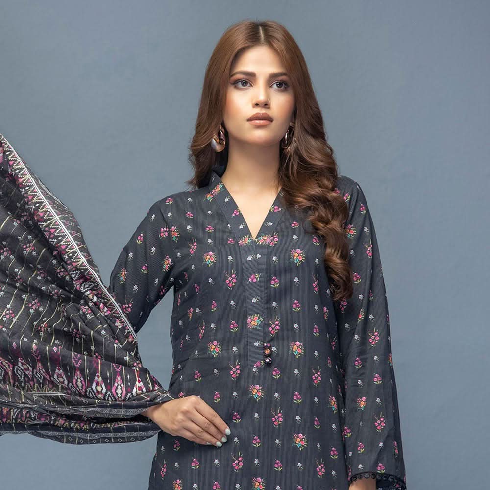 Identic Separates Mushk Lawn Unstitched 3Pcs Suit - 2, Women, 3Pcs Shalwar Suit, Regalia Textiles, Chase Value
