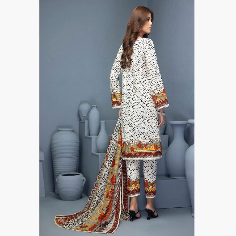 Identic Separates Mushk Lawn Unstitched 3Pcs Suit - 4, Women, 3Pcs Shalwar Suit, Regalia Textiles, Chase Value