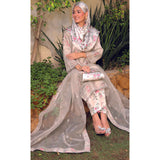 Eminent Silk Zari Embroidered Unstitched Suit - Skin, Women, 3Pcs Shalwar Suit, Eminent, Chase Value