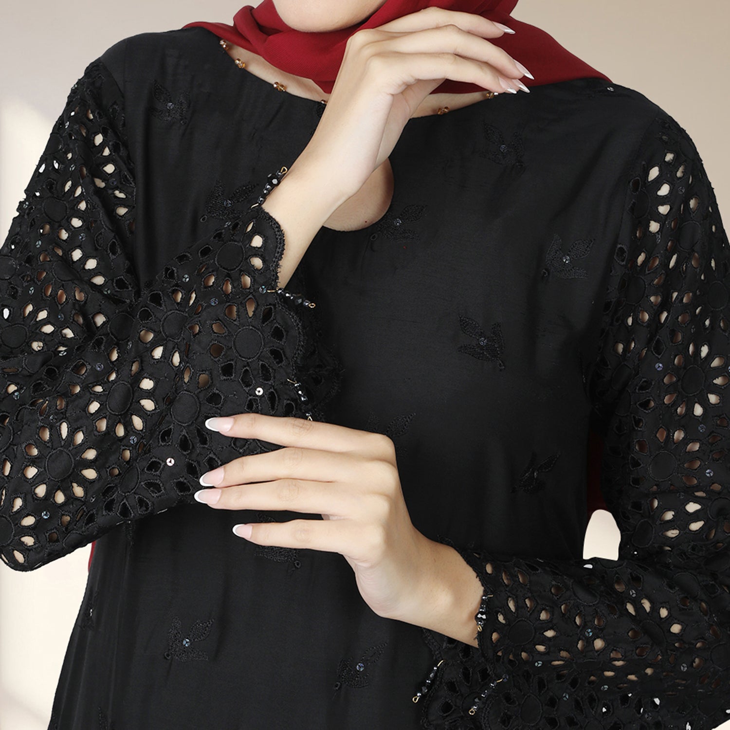 Eminent Women's Viscose Embroidered Unstitched Suit With Fancy Dupatta - Black, Women, 3Pcs Shalwar Suit, Eminent, Chase Value