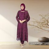Eminent Women's Viscose Embroidered Unstitched Suit With Fancy Dupatta - Purple, Women, 3Pcs Shalwar Suit, Eminent, Chase Value