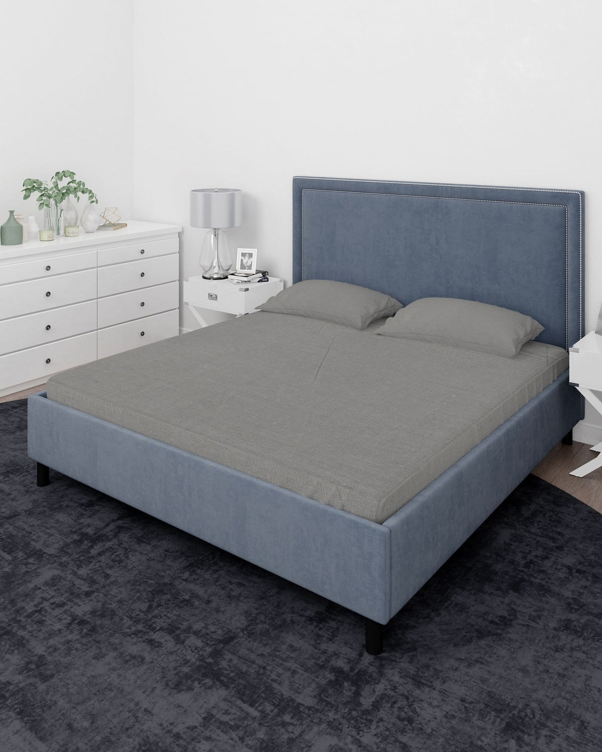 Valuables Plain Cotton Double Bedsheet 90x102, Double Size Bed Sheet, Chase Value, Chase Value