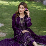 Schick Jhoom Luxury Chiffon Heavy Embroidered Unstitched 3Pcs Suit - 1, Women, 3Pcs Shalwar Suit, MI Creation, Chase Value