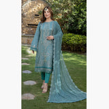 Schick Jhoom Luxury Chiffon Heavy Embroidered Unstitched 3Pcs Suit - 2, Women, 3Pcs Shalwar Suit, MI Creation, Chase Value