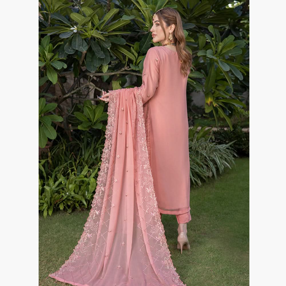 Schick Jhoom Luxury Chiffon Heavy Embroidered Unstitched 3Pcs Suit - 3, Women, 3Pcs Shalwar Suit, MI Creation, Chase Value