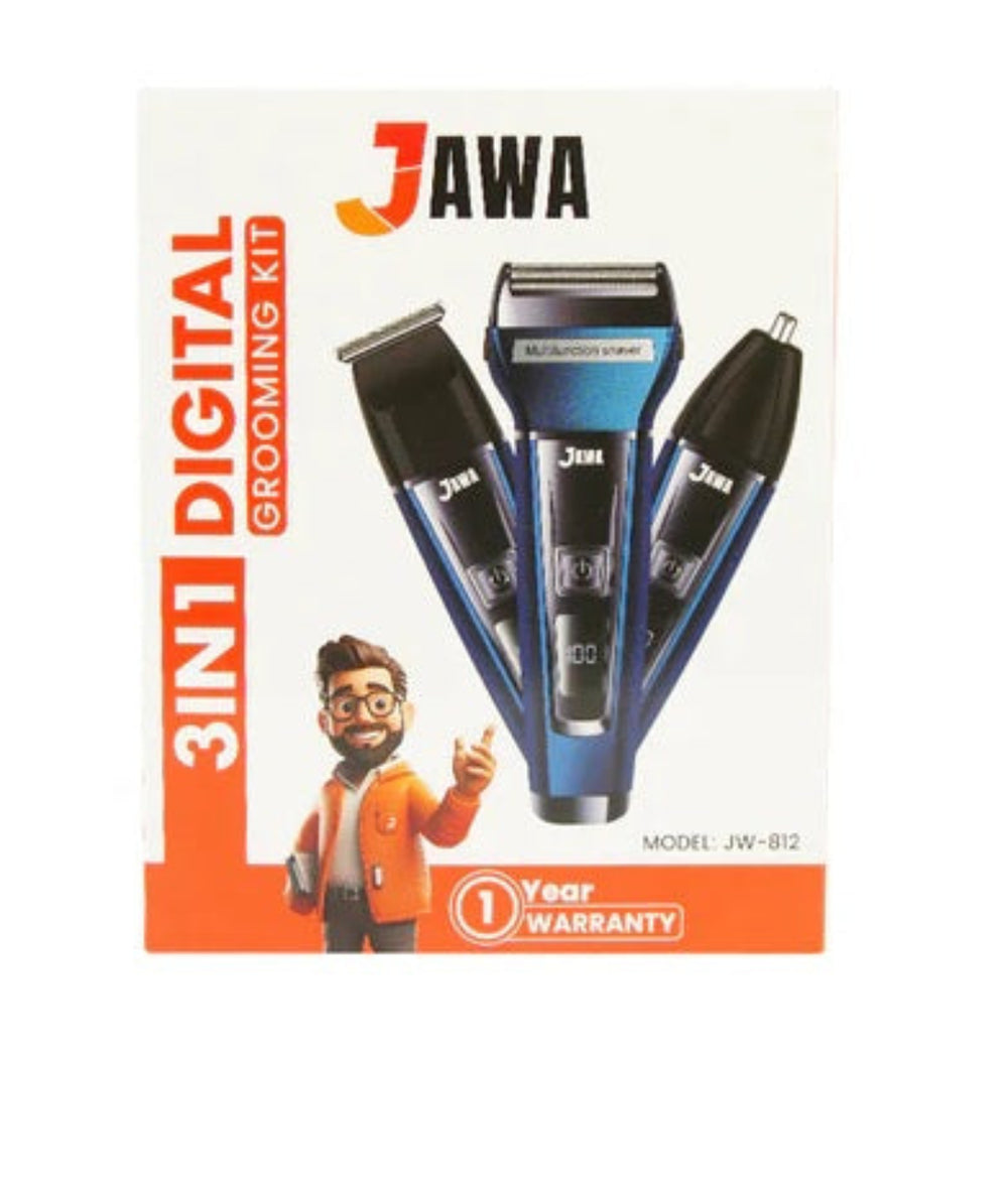 Jawa 3in1 Digital Grooming Kit JW-812, Shaver & Trimmers, Jawa, Chase Value