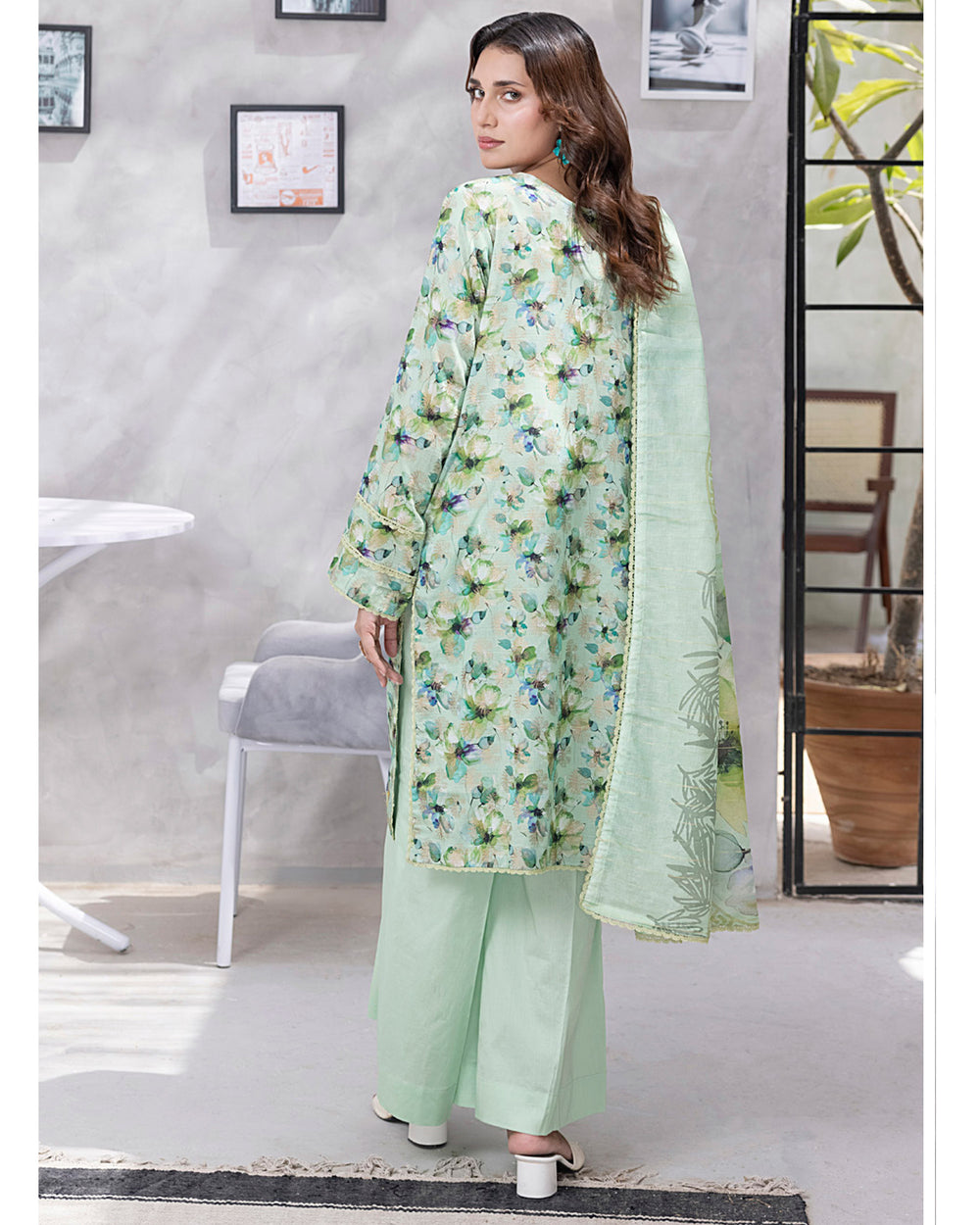 Salina Women’s 3PC Printed Suit-4, Women, 3Pcs Shalwar Suit, Chase Value, Chase Value