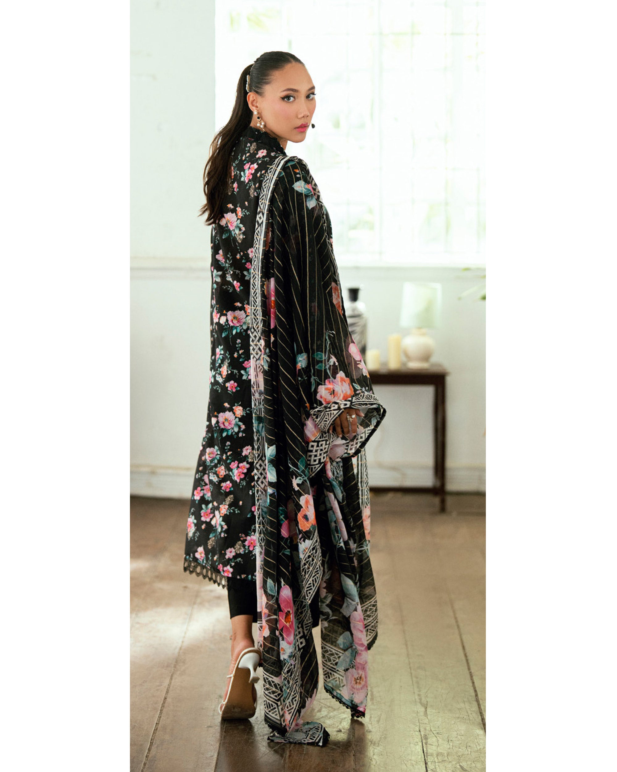 Salina Women’s 3PC Printed Suit-8, Women, 3Pcs Shalwar Suit, Chase Value, Chase Value