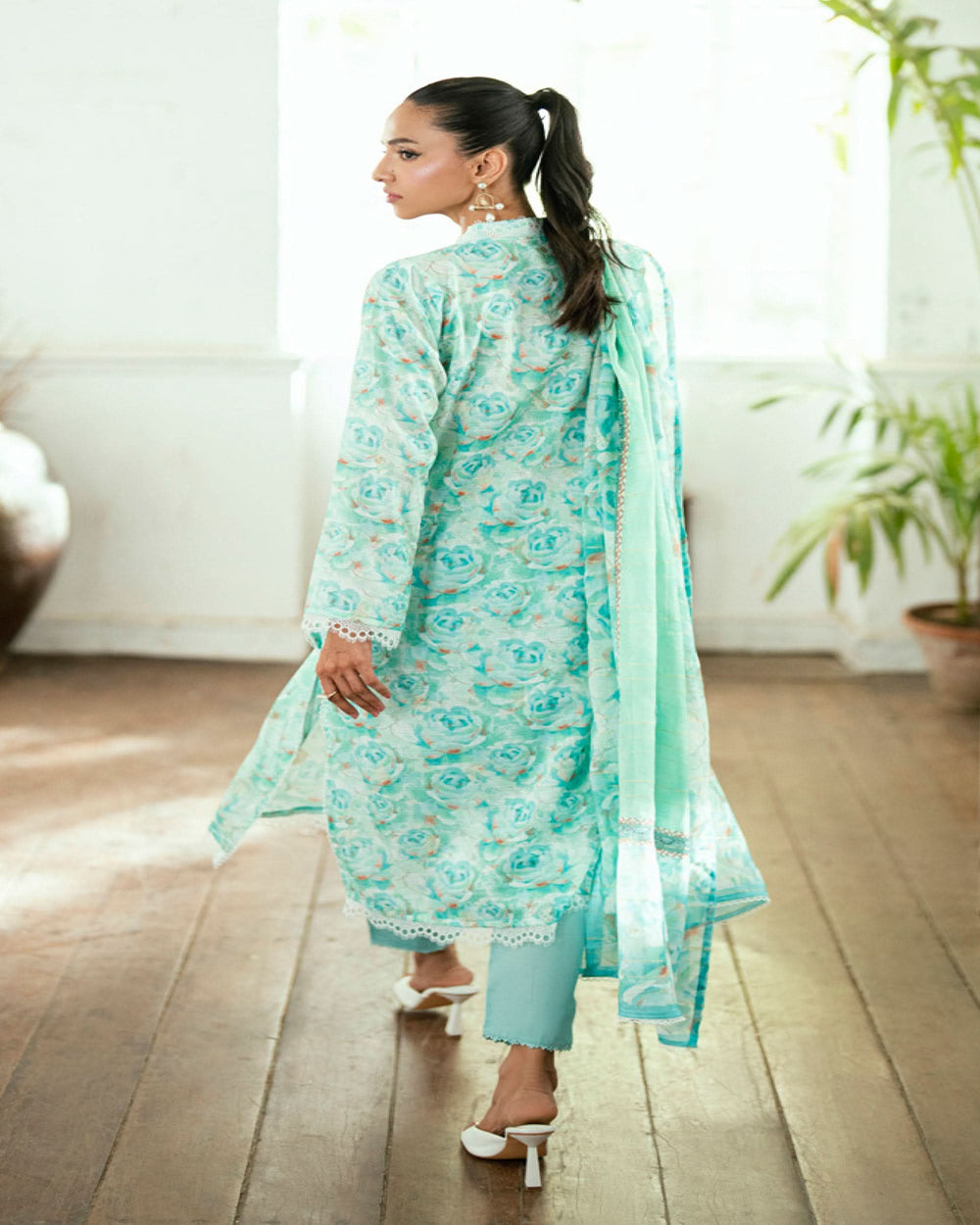 Salina Women’s 3PC Printed Suit-9, Women, 3Pcs Shalwar Suit, Chase Value, Chase Value