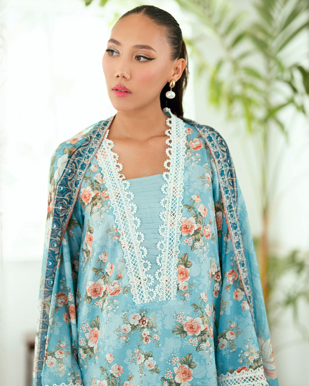 Salina Women’s 3PC Printed Suit-10, Women, 3Pcs Shalwar Suit, Chase Value, Chase Value