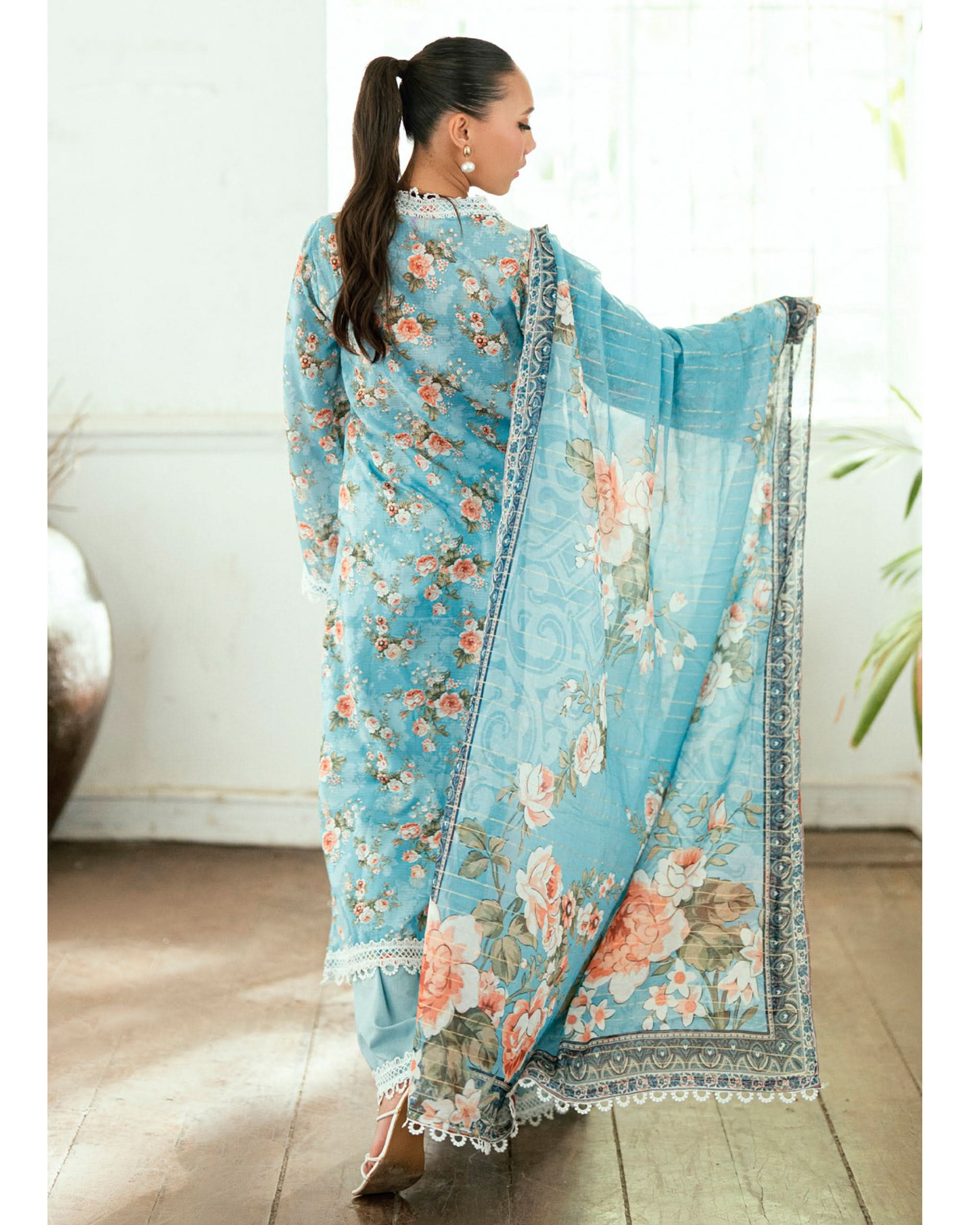 Salina Women’s 3PC Printed Suit-10, Women, 3Pcs Shalwar Suit, Chase Value, Chase Value