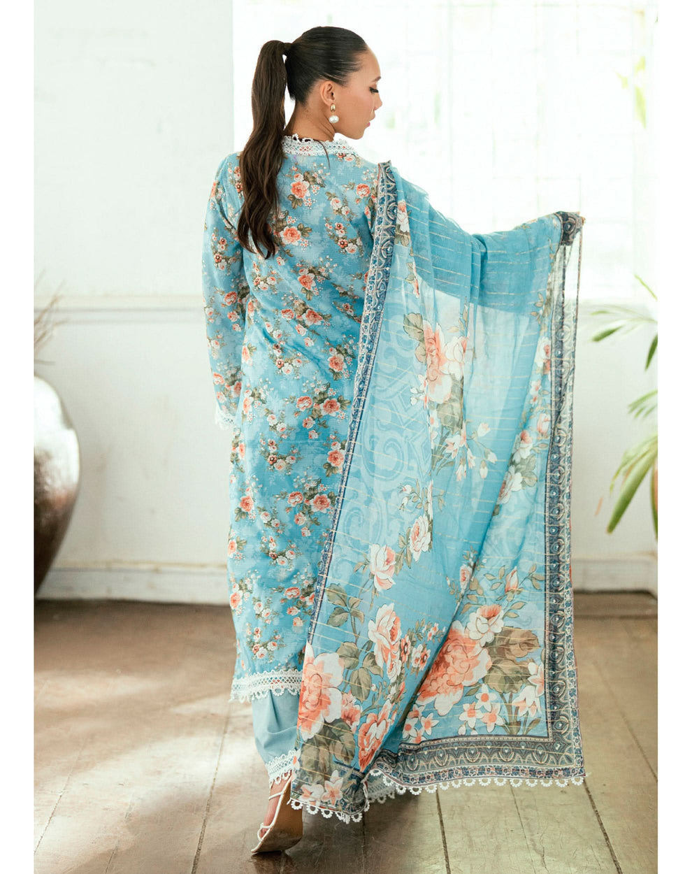 Salina Women’s 3PC Printed Suit-10, Women, 3Pcs Shalwar Suit, Chase Value, Chase Value