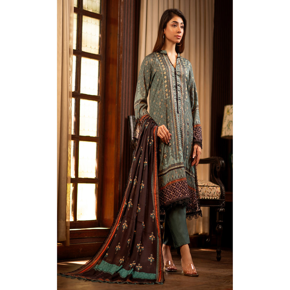 Regalia Linen Jacquard Unstitched Digital Printed 3pcs Suit - 10, Women, 3Pcs Shalwar Suit, Regalia Textiles, Chase Value