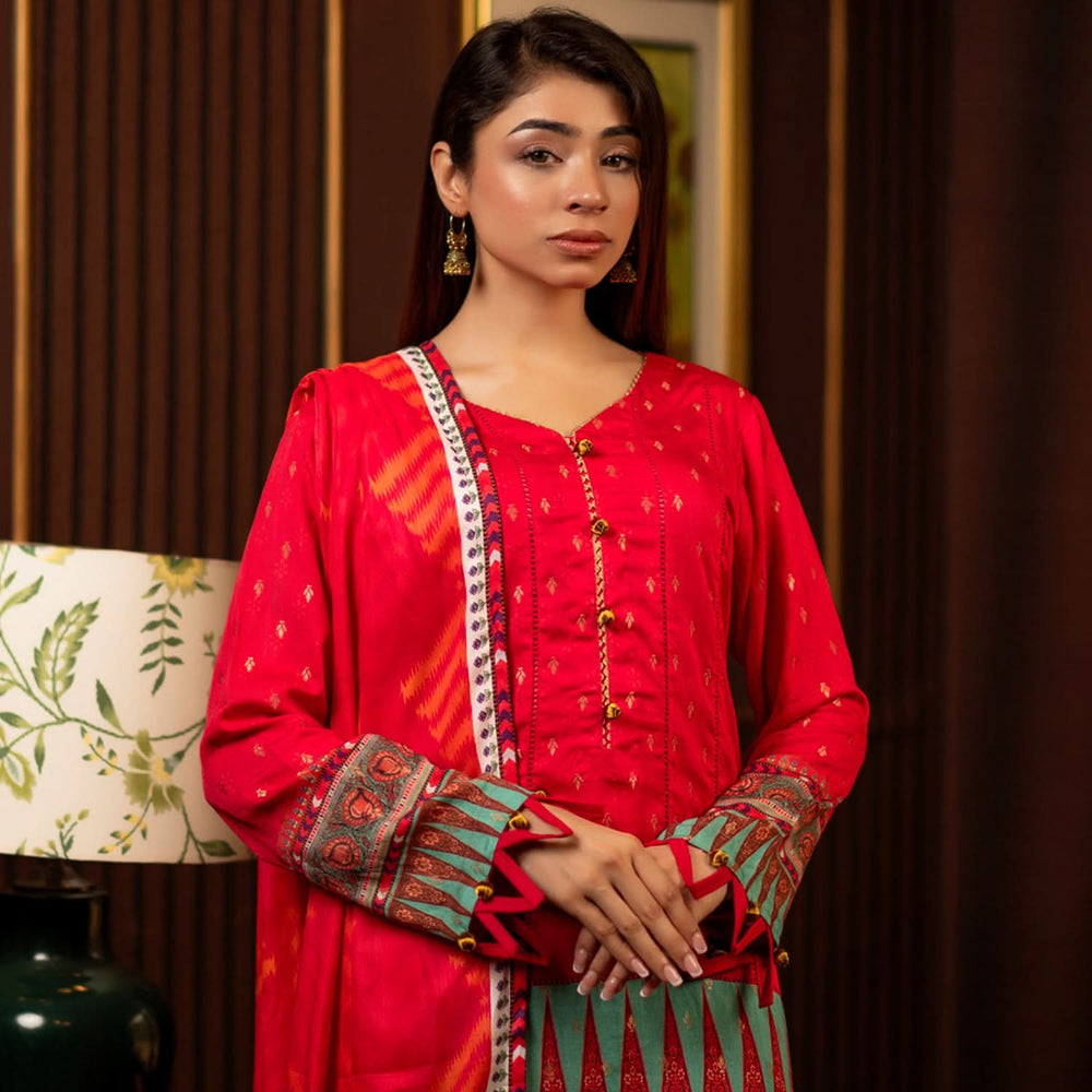 Regalia Linen Jacquard Unstitched Digital Printed 3pcs Suit - 1, Women, 3Pcs Shalwar Suit, Regalia Textiles, Chase Value