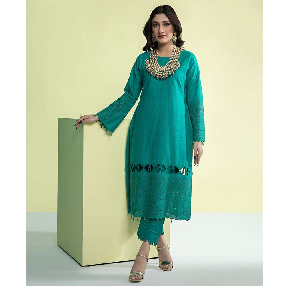 Schick Jaza Schiffli Embroidered Unstitched 2Pcs Suit V-3, Women, 2Pcs Shalwar Suit, MI Creation, Chase Value