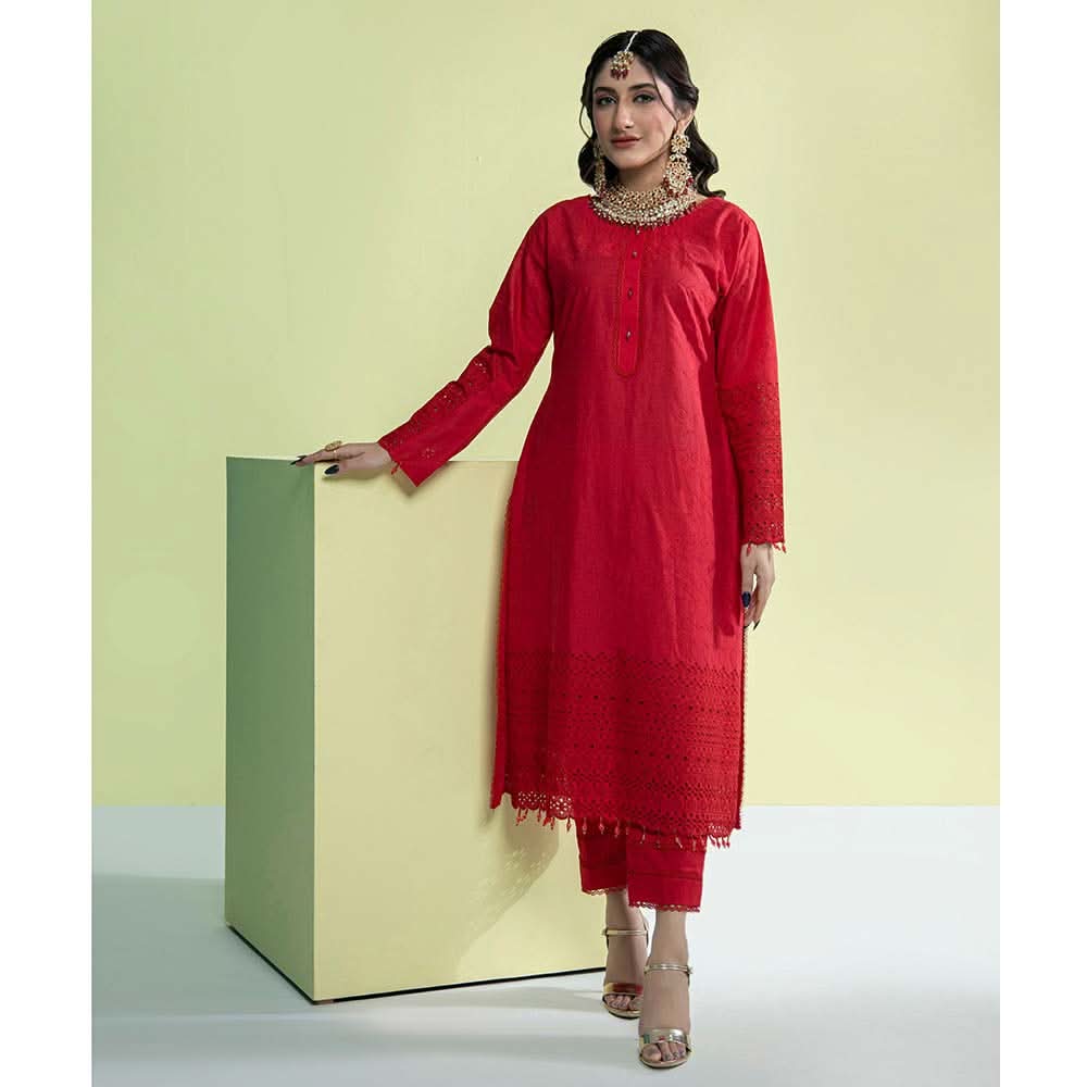 Schick Jaza Schiffli Embroidered Unstitched 2Pcs Suit V-3, Women, 2Pcs Shalwar Suit, MI Creation, Chase Value