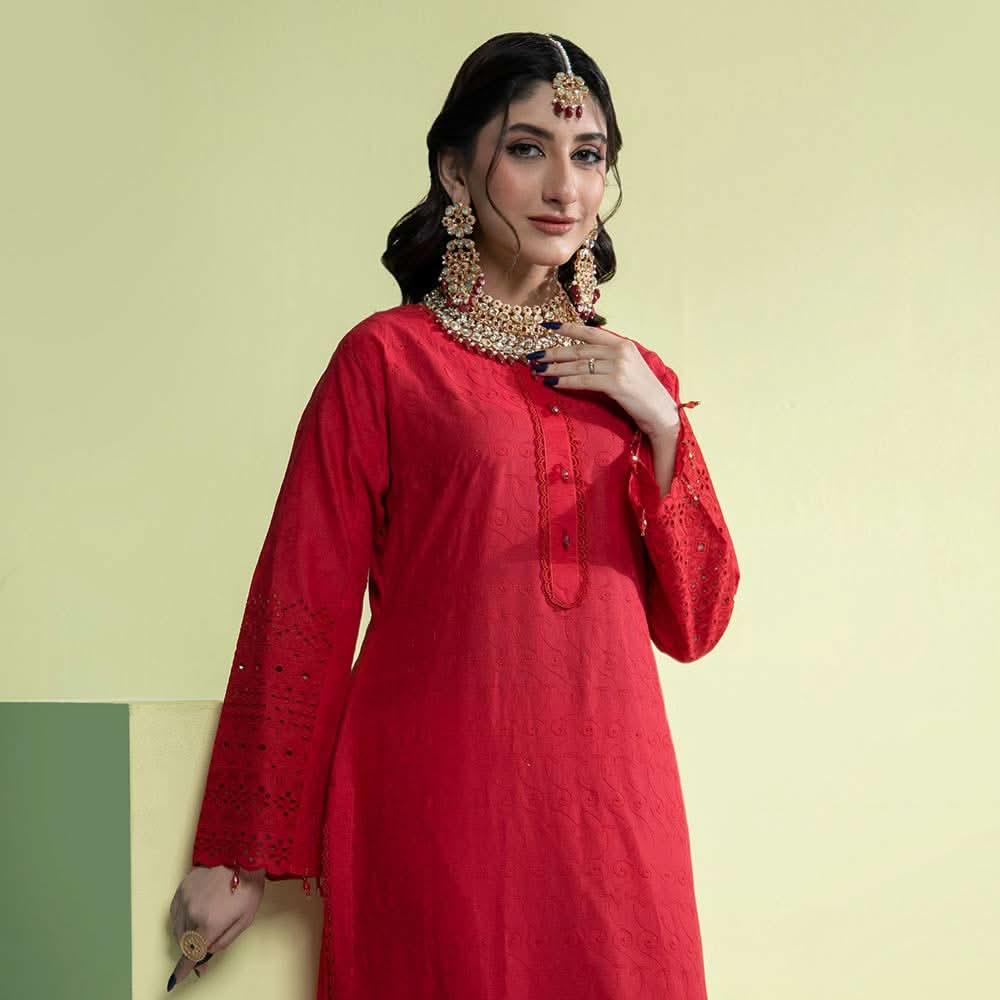 Schick Jaza Schiffli Embroidered Unstitched 2Pcs Suit V-3, Women, 2Pcs Shalwar Suit, MI Creation, Chase Value