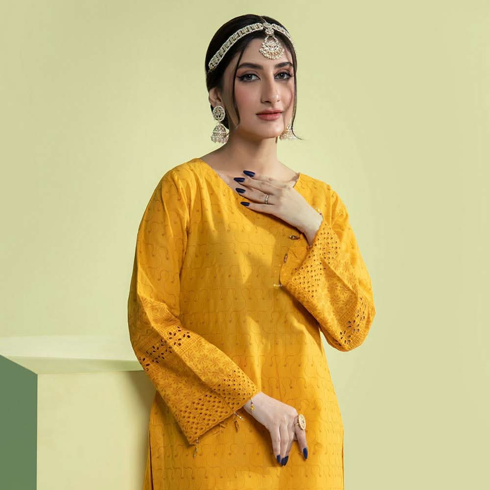 Schick Jaza Schiffli Embroidered Unstitched 2Pcs Suit V-3, Women, 2Pcs Shalwar Suit, MI Creation, Chase Value