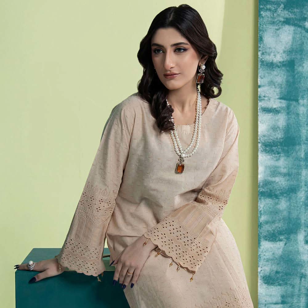 Schick Jaza Schiffli Embroidered Unstitched 2Pcs Suit V-3, Women, 2Pcs Shalwar Suit, MI Creation, Chase Value
