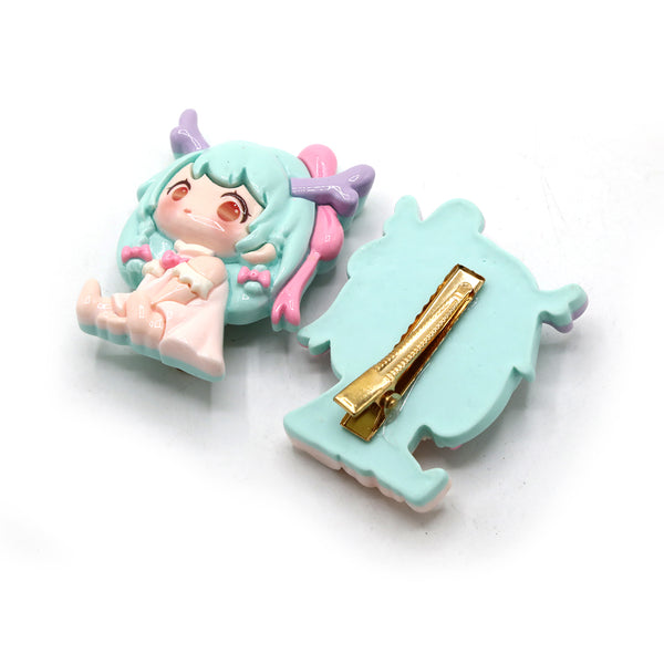 Hair Pins Pack of 2 - Cyan