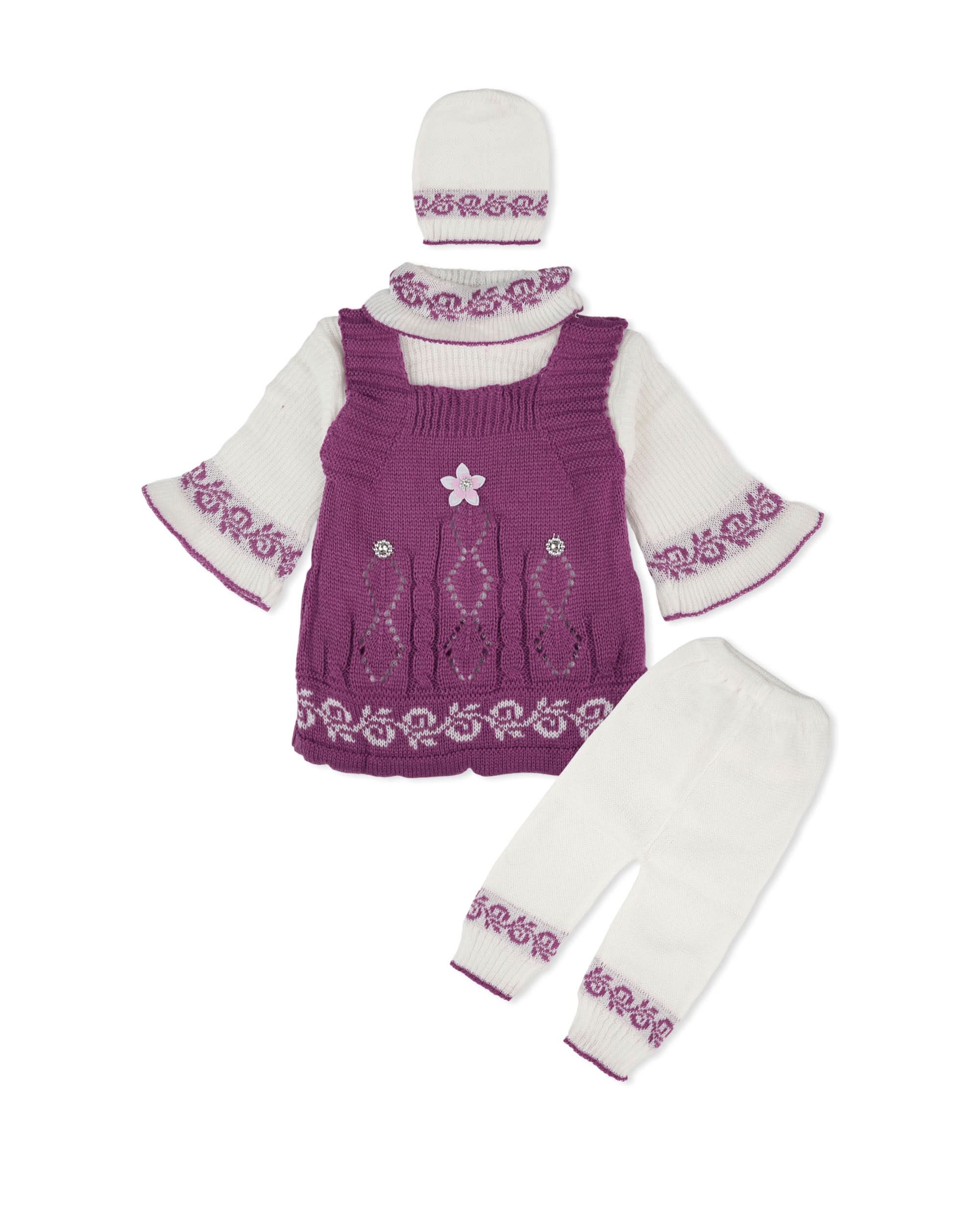 Newborn Girls Irani Suit – 4 Piece Set, Newborn Girls Sets & Suits, Chase Value, Chase Value