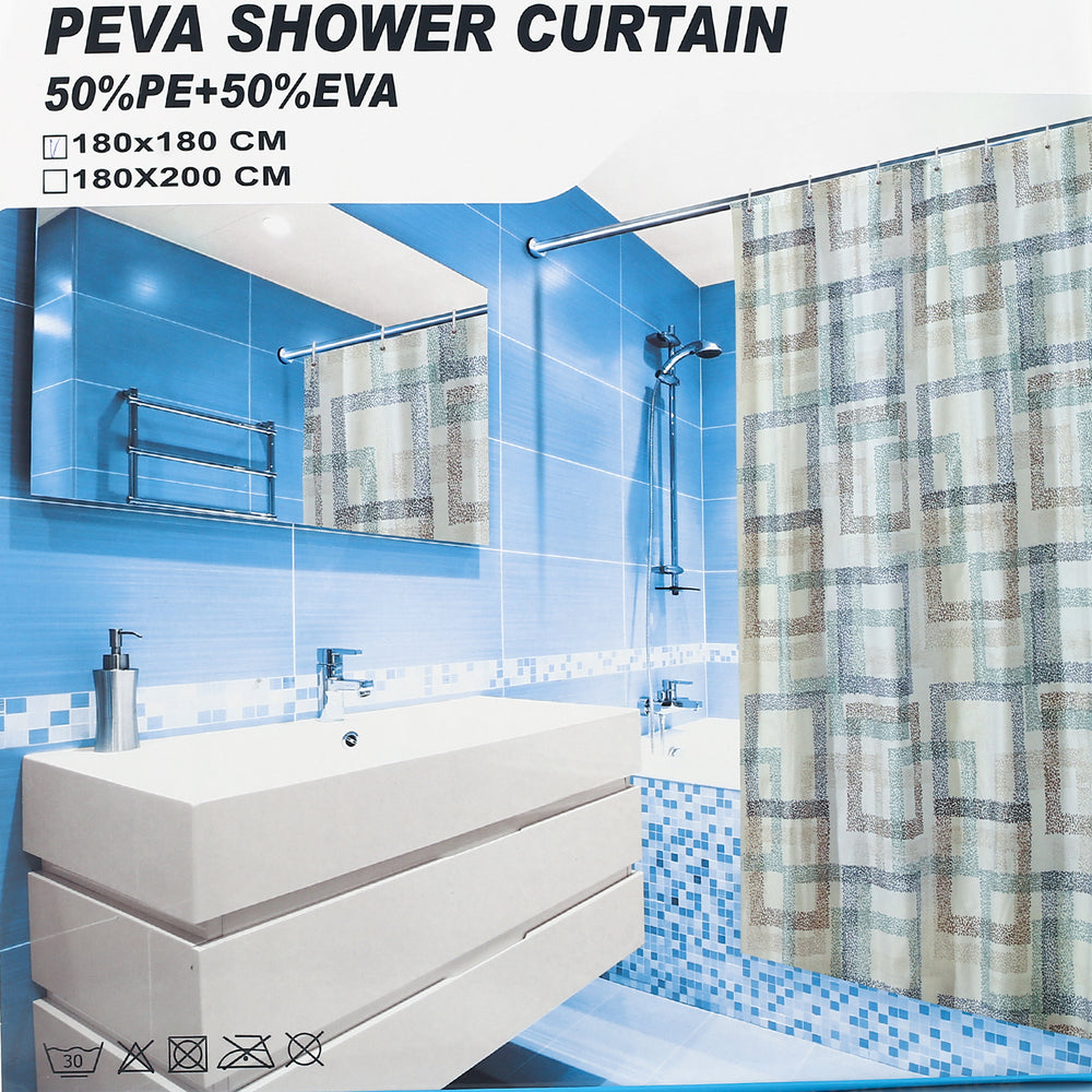 PEVA Shower Curtain 180x180, Shower Curtain, Chase Value, Chase Value