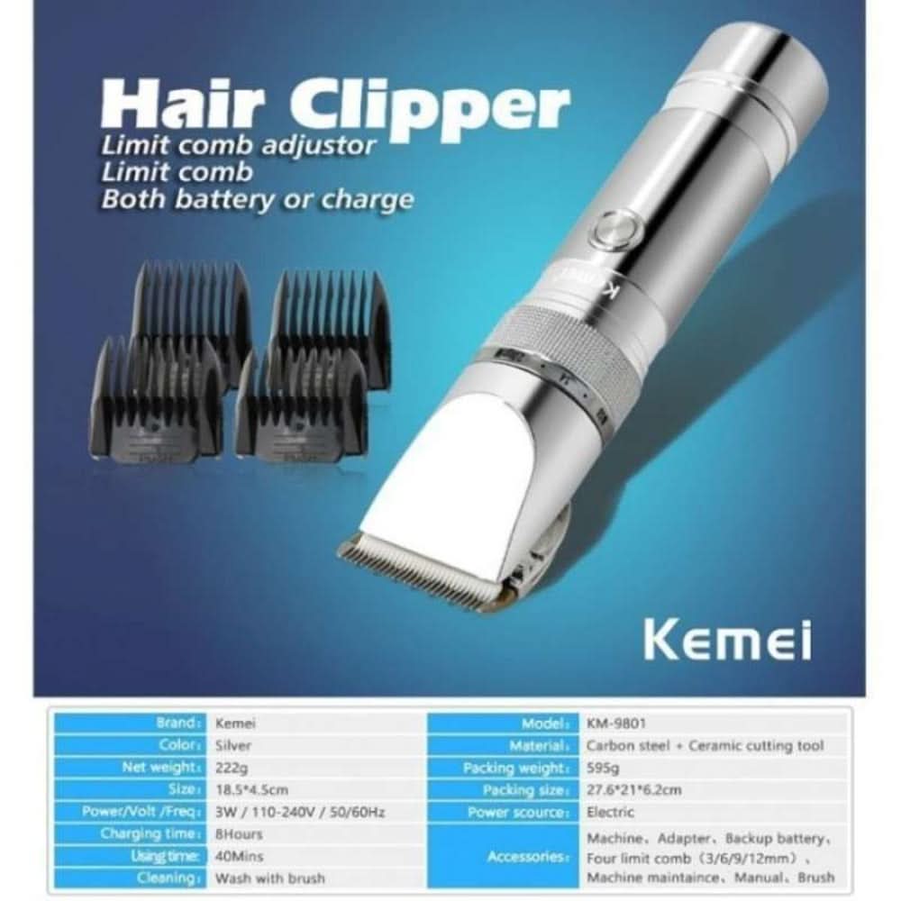 Kemei Hair Trimmer KM-9801, Shaver & Trimmers, Kemei, Chase Value