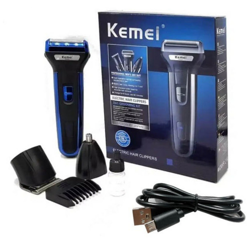 Kemei Shaver 3 IN 1 KM-6331, Shaver & Trimmers, Kemei, Chase Value