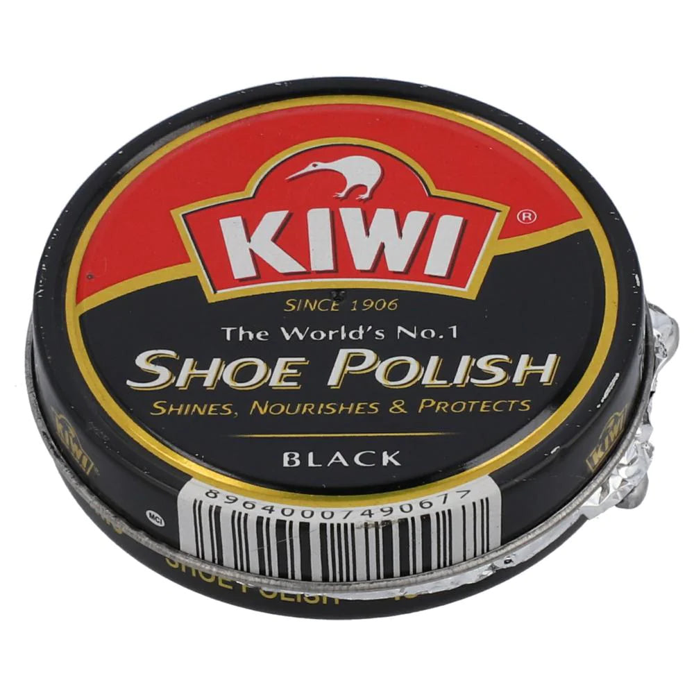 Kiwi Shoe Polish, Black, 45ml, Men's Shoe Polish, Kiwi, Chase Value