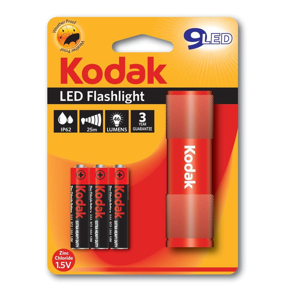 Kodak 9 led(Red) with 3 AAA Battery