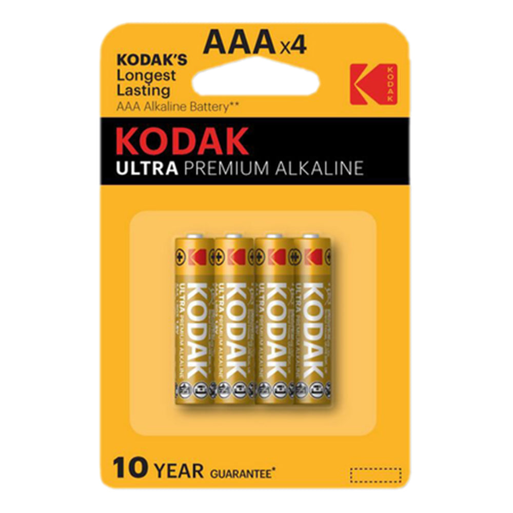 Kodak Ultra AAAx4 (4p Card) Batteries - Multi, Charging Accessories, Kodak, Chase Value
