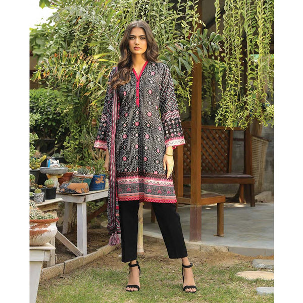 Lakhany Komal Unstitched 3Pcs Suit RL-02-A, Women, 3Pcs Shalwar Suit, LSM Textiles, Chase Value